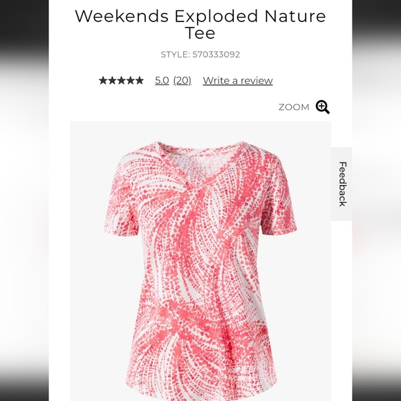 CHICO'S Weekends Top - Picture 7 of 8